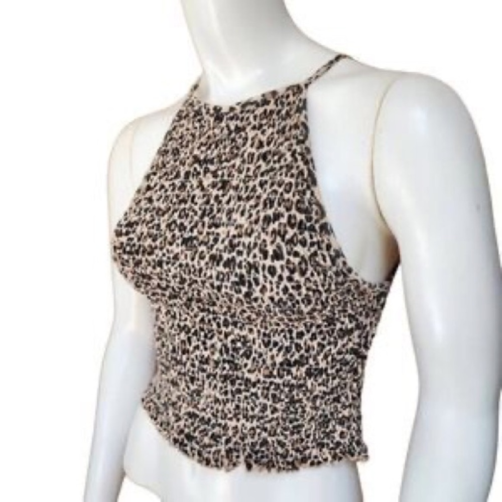 American Eagle Outfitters Leopard Print Tank Top